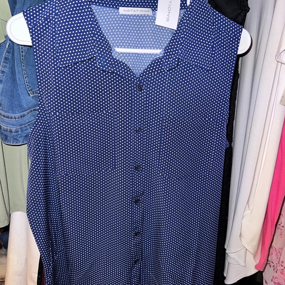 NOTATIONS LADIES SHIRT SIZE XL - Picture 2 of 3